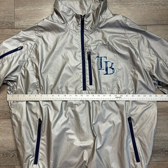 Tampa Bay Rays Men's XXL GIII Switch Hitter Half Zip Pullover Jacket - Picture 5 of 6